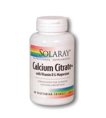 Solaray Calcium Citrate +, 60 Tablets