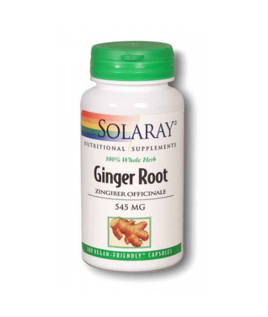 Solaray Ginger Root, 545mg, 100 Vcapsules