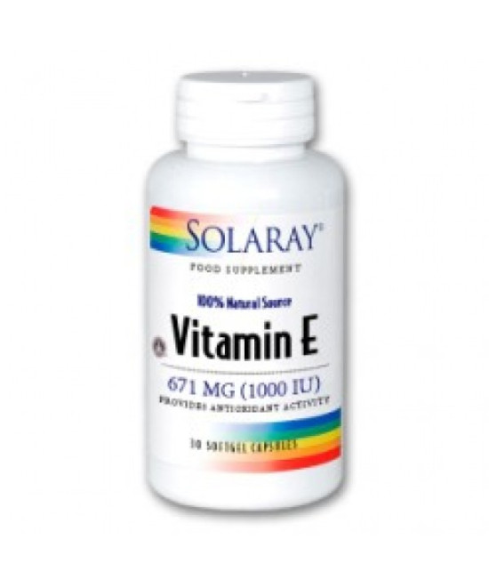 Solaray Vitamin E, 30 SoftGels