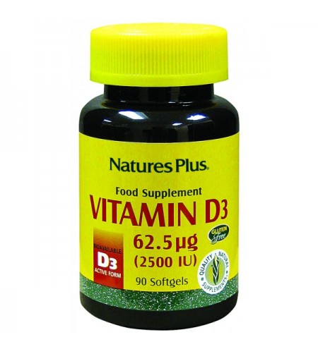 Nature's Plus Vitamin D3, 2500iu, 90 SoftGels