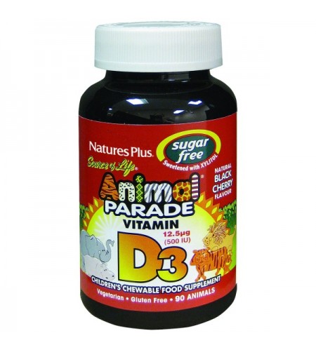 Nature's Plus Animal Parade Vitamin D3, 500iu, 90 Tablets