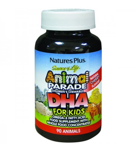 Nature's Plus Animal Parade DHA for Kids, Cherry, 90 Chewables