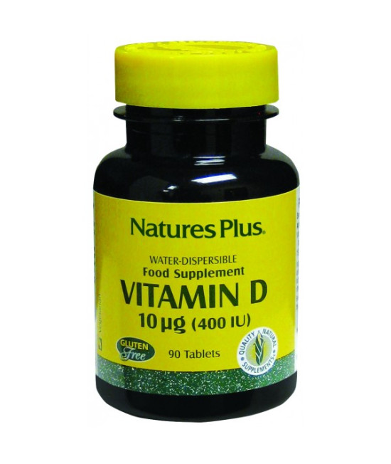 Nature's Plus Vitamin D - Water Dispersible, 400iu, 90 Tablets