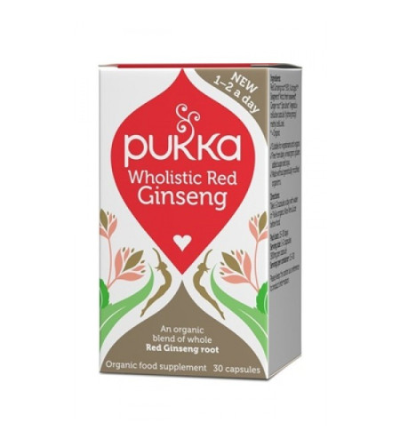 Pukka Wholistic Red Ginseng, 30 Capsules